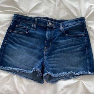 Woman’s blue Jean shorts